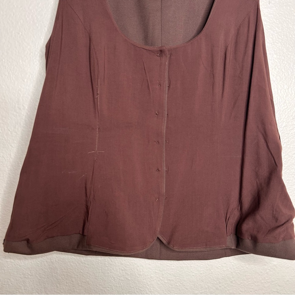 Reformation Delanie Top in Brown 12 - Picture 11 of 16